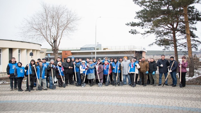 Birleşik Rusya, Kuzbass’ta bir dizi temizlik günü düzenledi